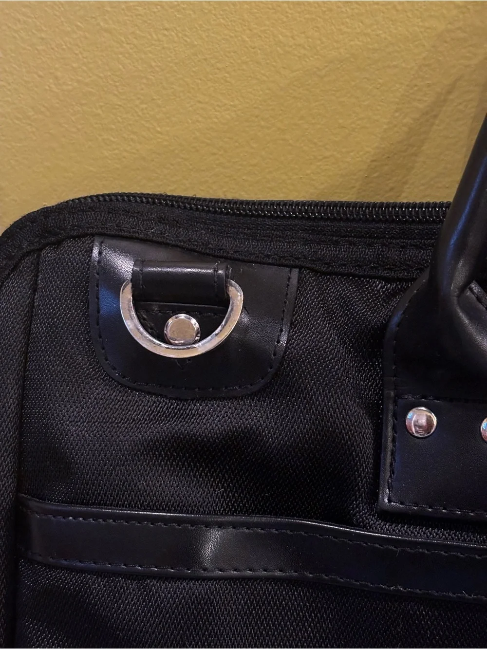 Black Men's Briefcase with Detachable Shoulder Strap0708